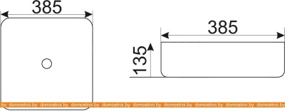 Умывальник CeramaLux D1305H004 фотография