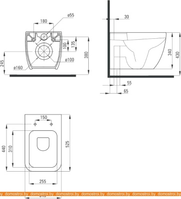 Унитаз Deante Hiacynt CDHS6ZPW фотография
