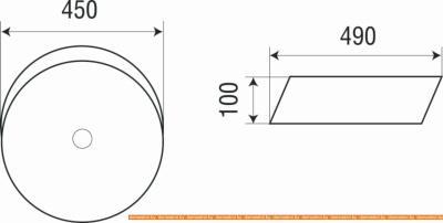 Умывальник WeltWasser Elbach 3265 фотография