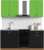 Кухня Сивирин-Компани Клео колор 1.4 (черный/зеленый) фотография