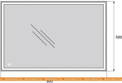 Зеркало BelBagno SPC-GRT-500-800-LED-TCH фотография