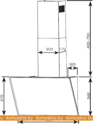 Вытяжка CENTEK CT-1829-60 (черный) фотография