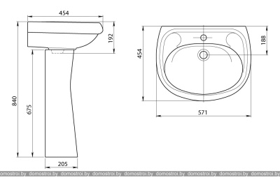 Умывальник Santeri Воротынский 57.1x45.4 1.3111.7.S06.10B.0 фотография