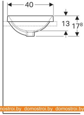 Умывальник Geberit VariForm 500.709.01.2 фотография