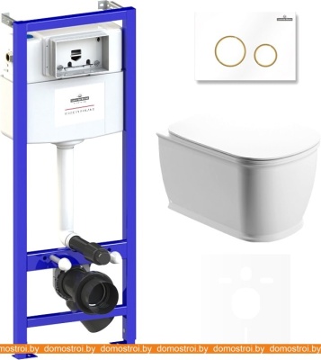 Унитаз Lavinia Boho Relfix Bell Pro Rimless 6 в 1 75110013 (белый пластик) фотография