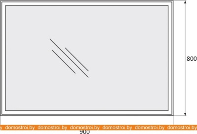 Зеркало BelBagno SPC-GRT-900-800-LED-BTN фотография
