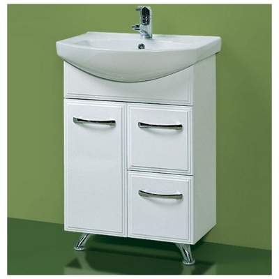 Тумба под умывальник Акваль Эмили 60 [AL.01.60.00.L] фотография