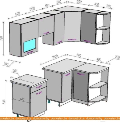 Кухня ВерсоМебель Эко-5 1.2x2.1 правая (ясень шимо светлый/ясень шимо темный) фотография