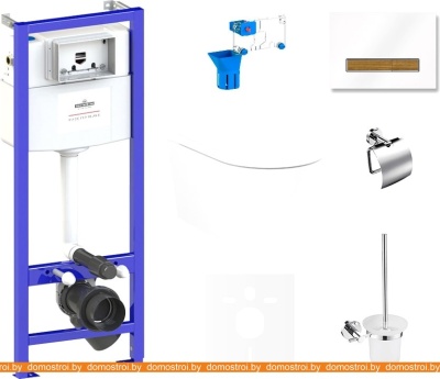 Унитаз Lavinia Boho Relfix Biore Rimless 9 в 1 75110366 (белый стекло) фотография