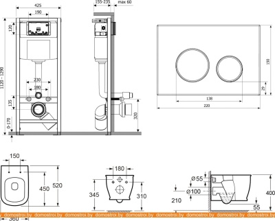 Унитаз Lavinia Boho Relfix Bell Pro Rimless 6 в 1 75110013 (белый пластик) фотография