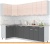 Кухня Интерлиния Мила Лайт 1.2x2.7 (вудлайн кремовый-антрацит-бискайская сосна) фотография