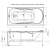 Акриловая ванна Aquanet Rosa 150x75 фотография