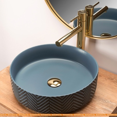 Умывальник Rea Ashley (серый/голубой) фотография