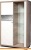 Шкаф-купе КМК Мебель Кристал правый (дуб юккон/белый жемчуг) фотография