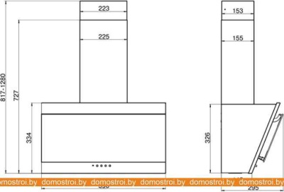 Вытяжка Elikor Сапфир 60П-430-К3Д (белый/белое стекло) фотография