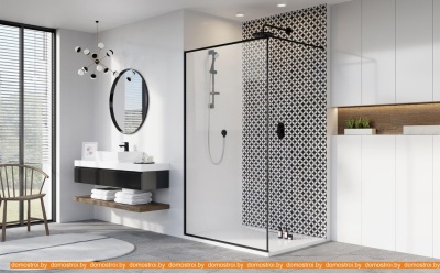 Душевая стенка Radaway Modo X Black II Frame 110 фотография