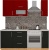 Кухня ВерсоМебель ВерсоЛайн 6-1.4 (красный чили/антрацит) фотография Кухня ВерсоМебель ВерсоЛайн 6-1.4 (красный чили/антрацит) фотография