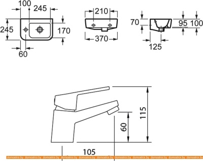 Умывальник Lavinia Boho Bathroom 21510465 (раковина, Смеситель) фотография