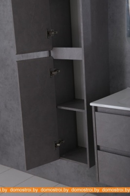 Шкаф-пенал BelBagno Kraft-1600-2A-SC-PG-R (правый, pietra grigio) фотография