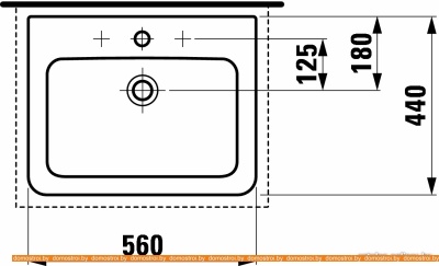 Умывальник Laufen PRO 813961 56x44 фотография