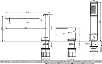 Смеситель BelBagno Romano ROM-BVD-CRM фотография