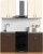 Кухня Сивирин-Компани Клео колор 1.2 (темно-коричневый/ваниль) фотография