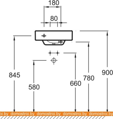Умывальник Jacob Delafon Formilia Rythmik 40x30 E4786-00 фотография
