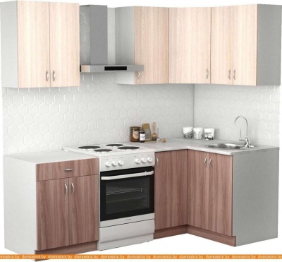 Кухня S-Company Клео лайт 1.2x1.6 правая (ясень шимо темный/ясень шимо светлый) фотография