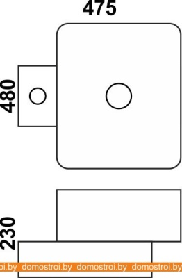 Умывальник Melana MLN-G02B-7050 48x47.5 фотография
