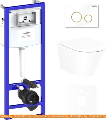 Унитаз Lavinia Boho Relfix Biore Compacto Rimless 6 в 1 75110149 (белый пластик) фотография