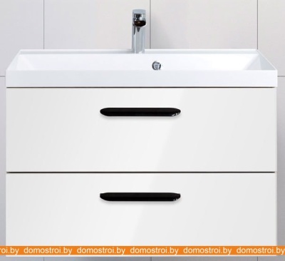Тумба под умывальник BelBagno Aurora-800-2C-SO-BL (bianco lucido) фотография