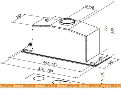Вытяжка Faber Inca Lux 2.0 EG8 X/BK A70 [110.0356.558] фотография