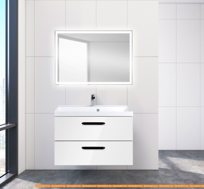 Тумба под умывальник BelBagno Aurora-800-2C-SO-BL (bianco lucido) фотография