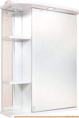 Шкаф с зеркалом Onika Карина 60.01 правый (белый) 206010 фотография