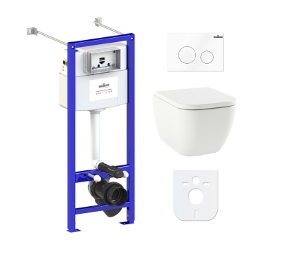 Комплект инсталляции и унитаза 6 в 1 Lavinia Boho Relfix One Compacto 77050149    фотография