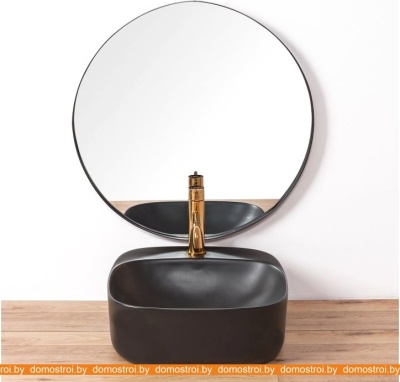 Умывальник Rea Luiza 42 (черный матовый) фотография