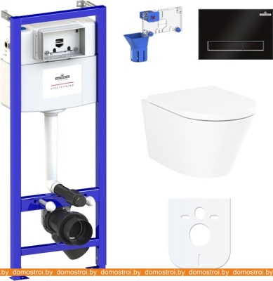 Унитаз Lavinia Boho Biore Compacto Rimless 7 в 1 87040088 (черный пластик) фотография