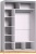 Шкаф-купе Глазов Strike 1350 ЛДСП с зеркалом (белый) фотография