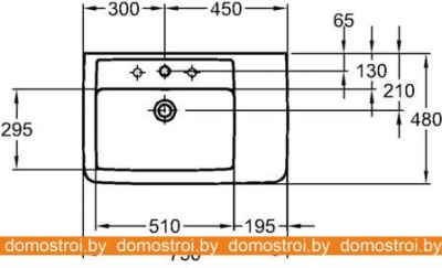 Умывальник Keramag Renova Nr.1 Plan F122180000 75x48 фотография