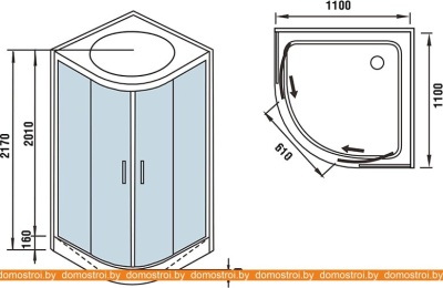 Душевая кабина WeltWasser WW500 Emmer 11015 фотография