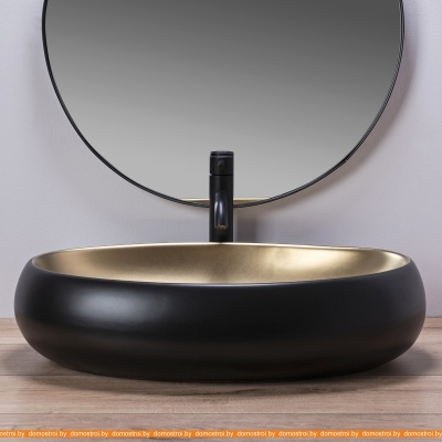 Умывальник Rea Melania (черное золото) фотография