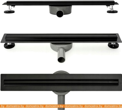 Душевой трап Rea Neo Slim Pro 80 см (черный) фотография