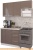 Кухня Кастанье Марта 1.5 (трюфель коричневый) фотография Кухня Кастанье Марта 1.5 (трюфель коричневый) фотография