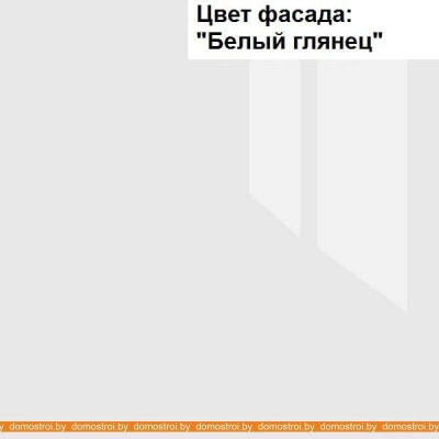 Кухня Интерлиния Мила Пластик 3.2 В (черный глянец-белый глянец-опал светлый) фотография