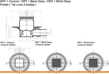 Душевой трап Pestan Confluo Standard Dry 1 Ceramic картинка