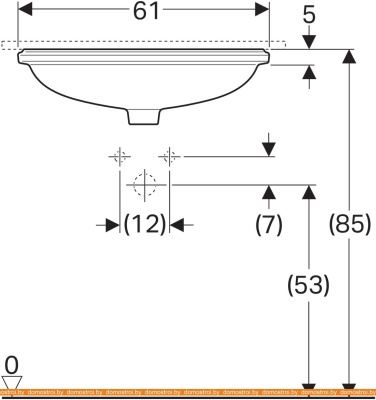 Умывальник Geberit VariForm 500.759.01.2 фотография