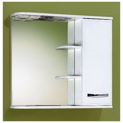 Зеркальный шкаф Акваль Виола 80 [AV.04.80.00.R] фотография