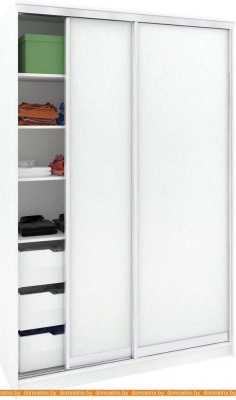 Шкаф-купе Кортекс-мебель Сенатор ШК10-45 Классика ДСП (белый) фотография