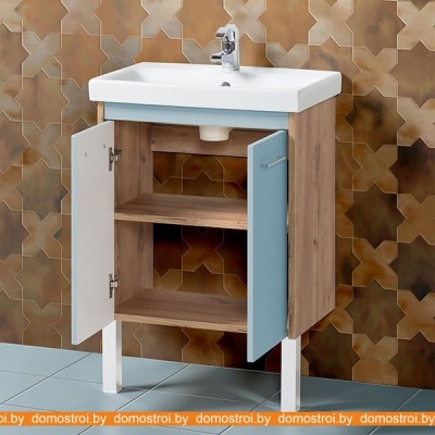 Тумба Акваль Мята 60 МЯТА.60.10.18.N под умывальник Moduo 60 фотография