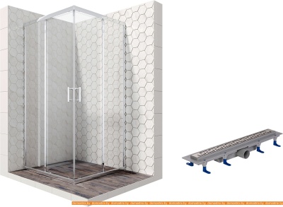 Душевой уголок Ambassador Set 14011102-ST6 фотография